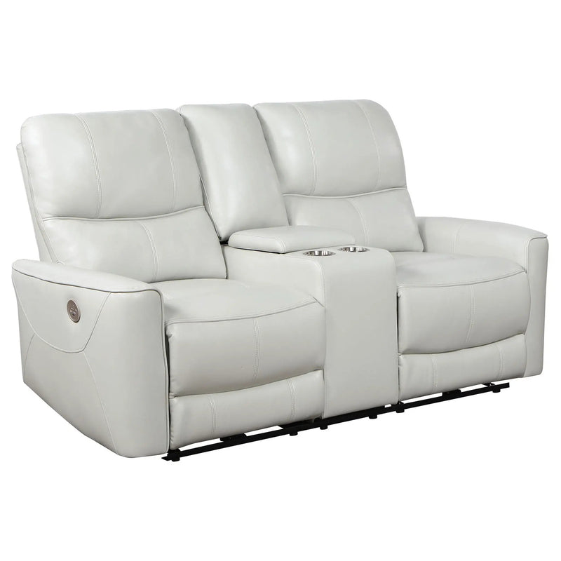 Greenfield 2-piece Power Reclining Sofa Set Dove Grey by Unique Piece Furniture