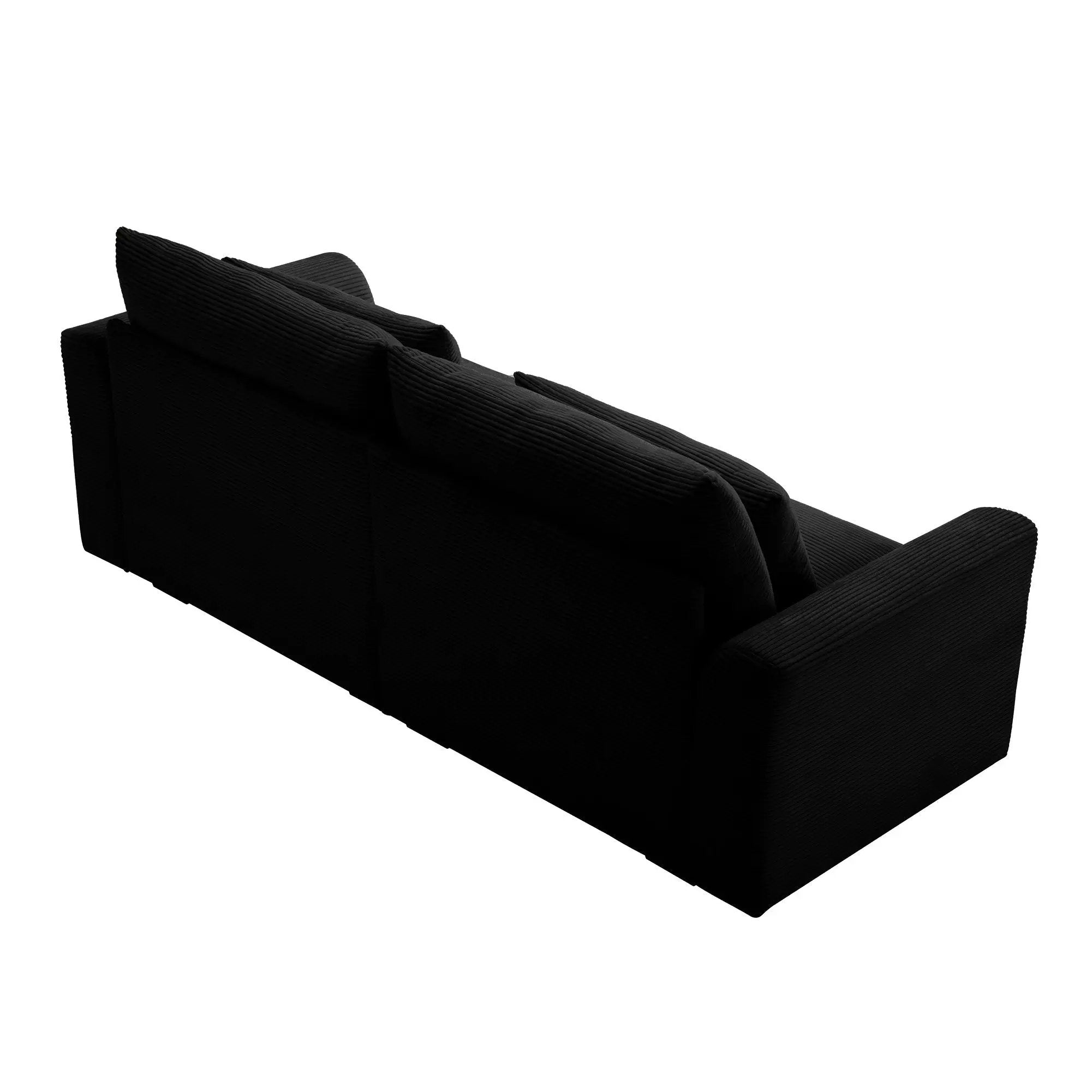 Modern 2 Seater Corduroy Fabric Sofa by HouseOfZazla