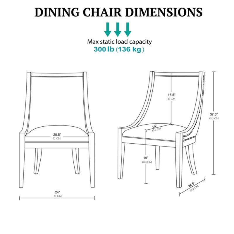 Upholstered Dining Chair With Nailhead Trim by Unique Piece Furniture