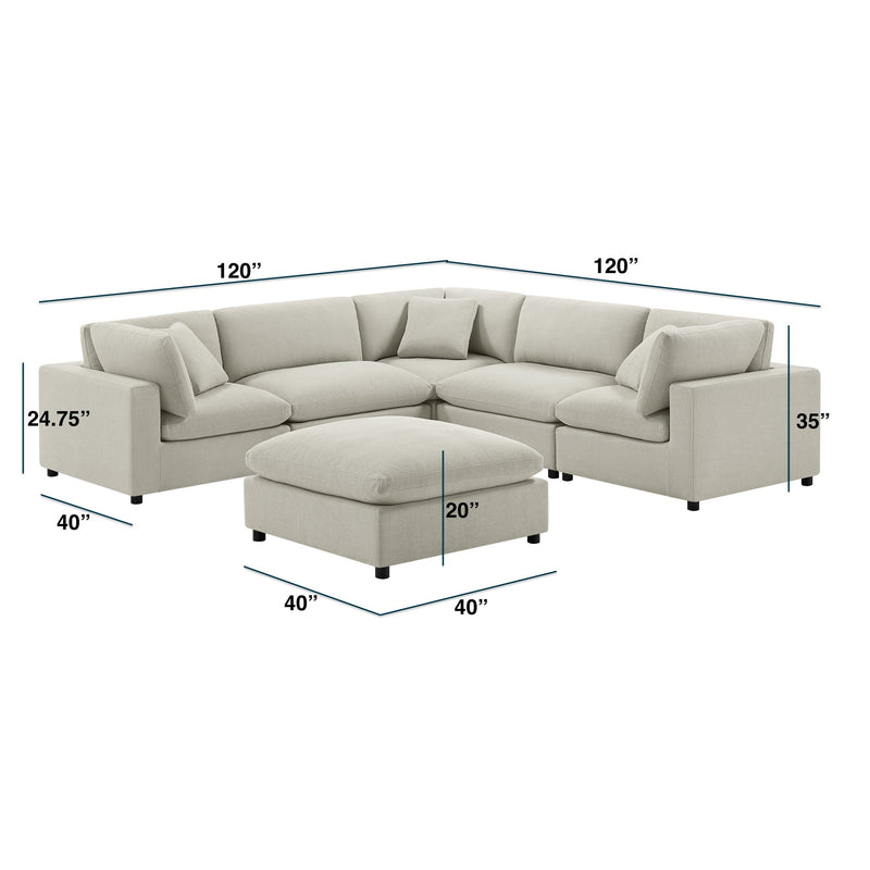 Cassandra - Sofa With Ottoman by HouseOfZazla