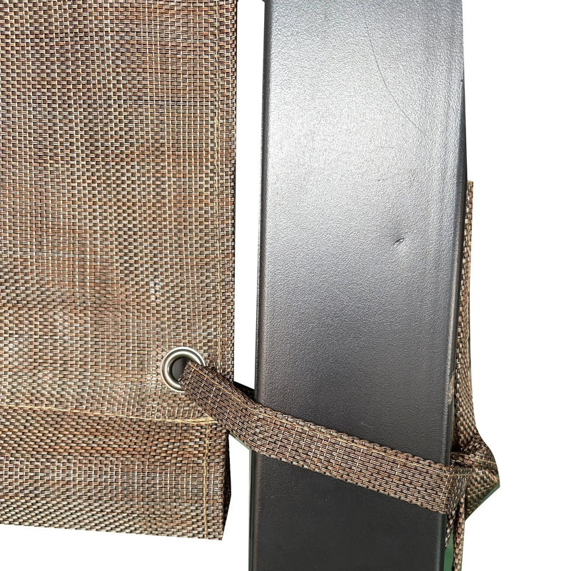 13' X 7.7' Outdoor Pergola Sun Shade Cover Cloth Patio Canopy Hdpe Permeable With Grommets - Brown by HouseOfZazla