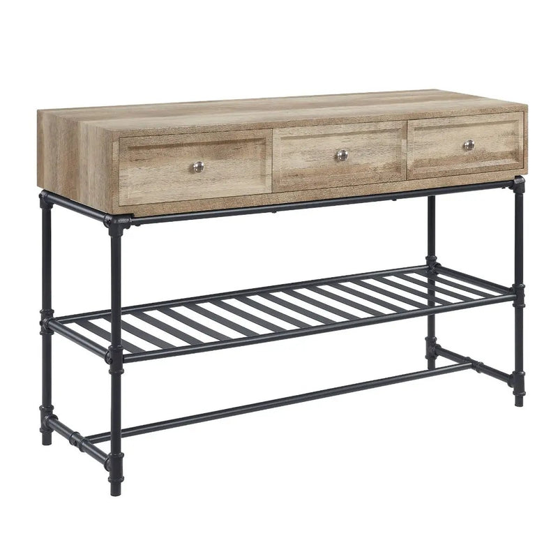 Brantley II - Sofa Table - Oak & Sandy Black by Unique Piece Furniture