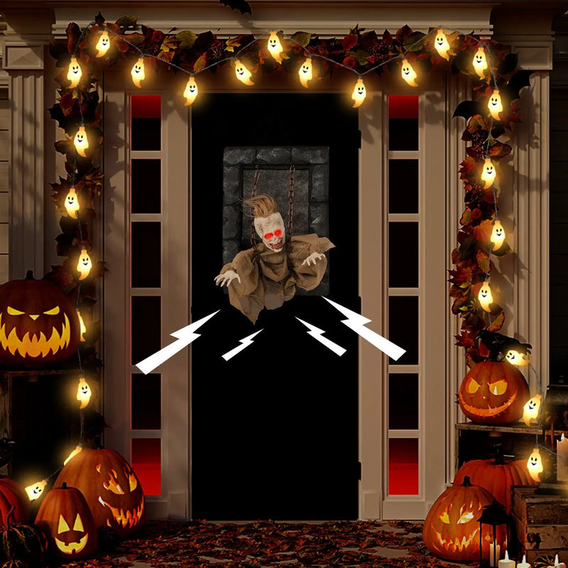 Halloween Hanging Animated Zombie Prisoner Decoration Sound-Activated by DirectDeals