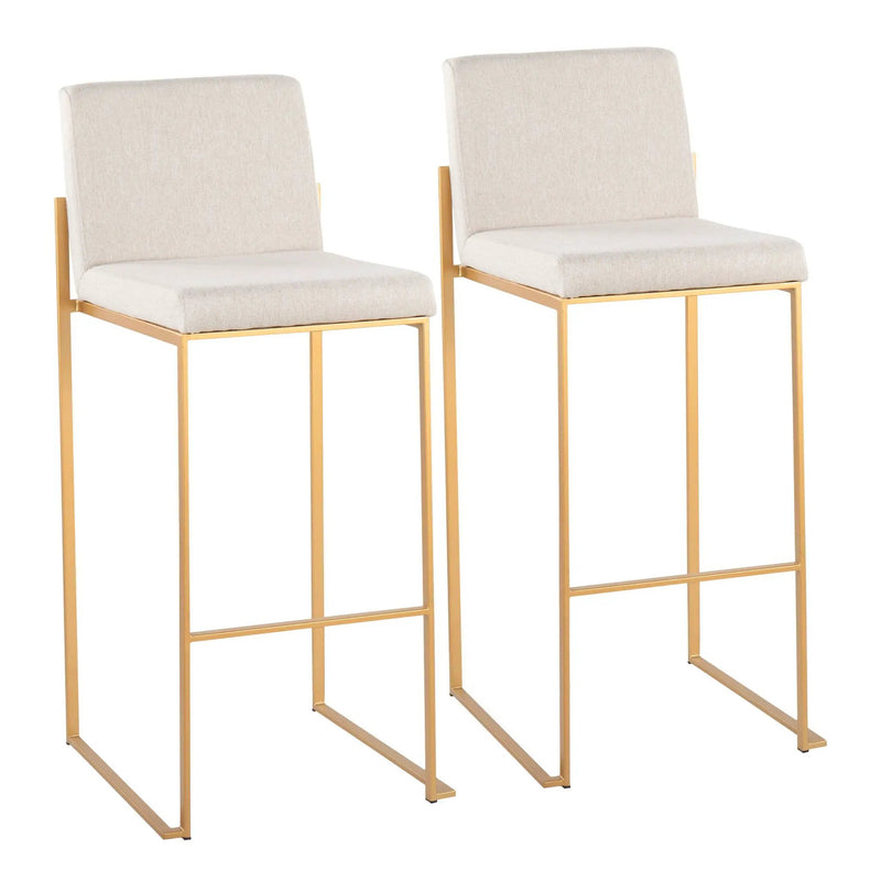 Fuji - Contemporary Design High Back Barstool by HouseOfZazla