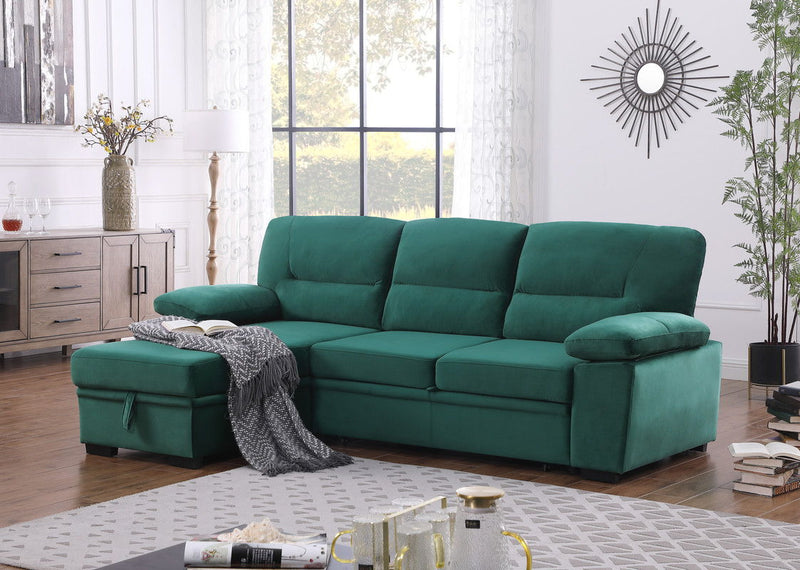 Kipling - Reversible Sleeper Sectional Sofa Chaise by HouseOfZazla