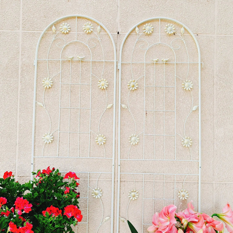 Metal Garden Trellis Rustproof Trellis For Climbing Plant Outdoor Flower Support by HouseOfZazla