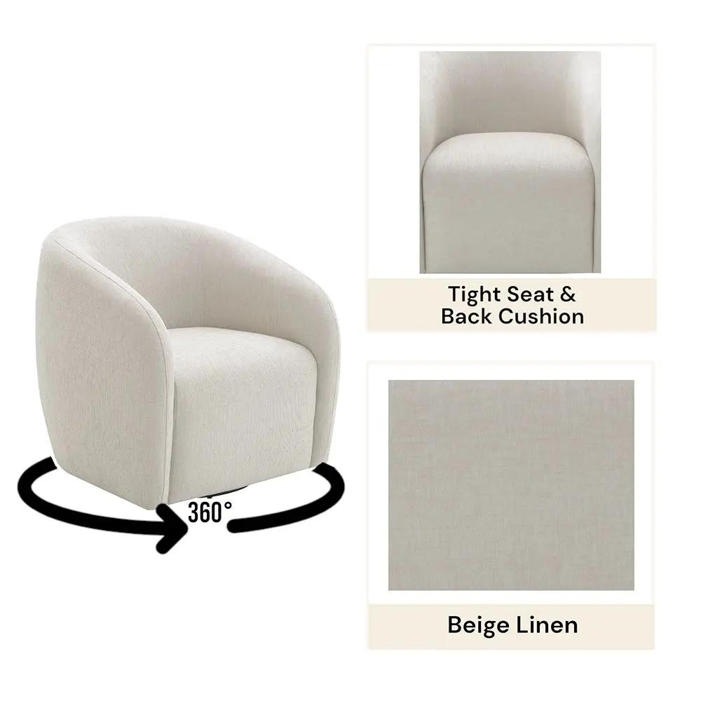 Etienne - Chair With Swivel by Unique Piece Furniture