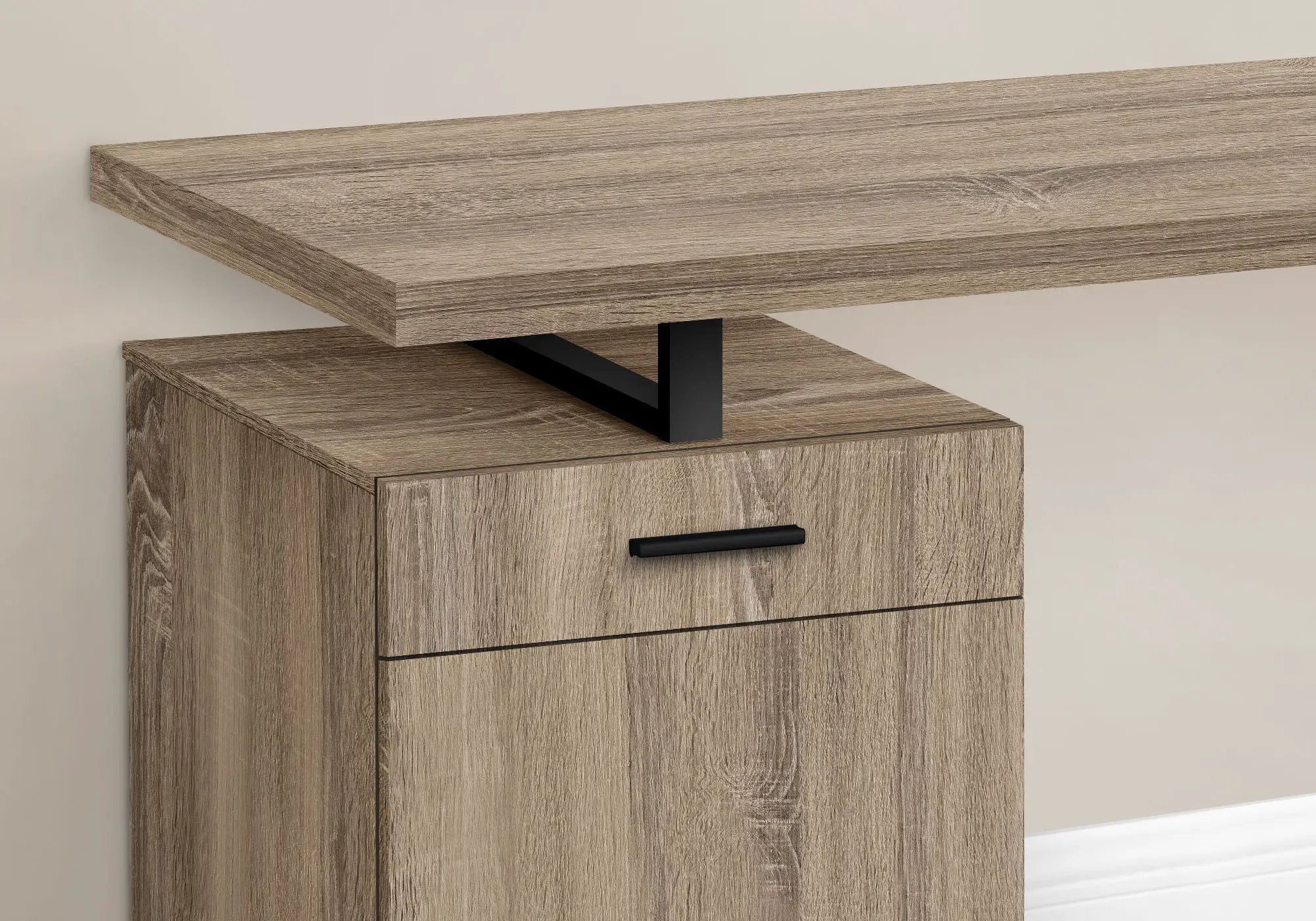 Computer Desk, Home Office, Laptop, Left, Right Set-Up, Storage Drawers, Work, Contemporary, Modern by Unique Piece Furniture