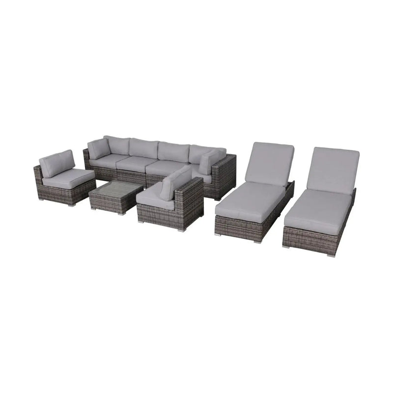 Seating Set With Cushions Handcrafted Wicker Design by Unique Piece Furniture