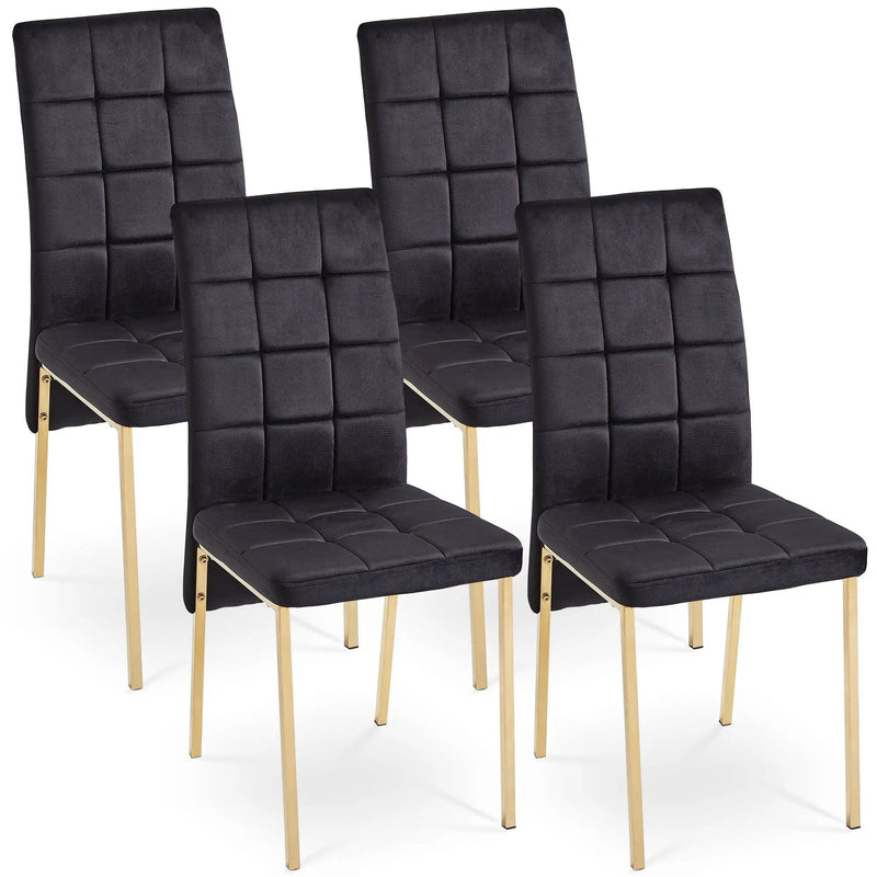 High Back Nordic Dining Chair Modern Chair With Color Legs by HouseOfZazla