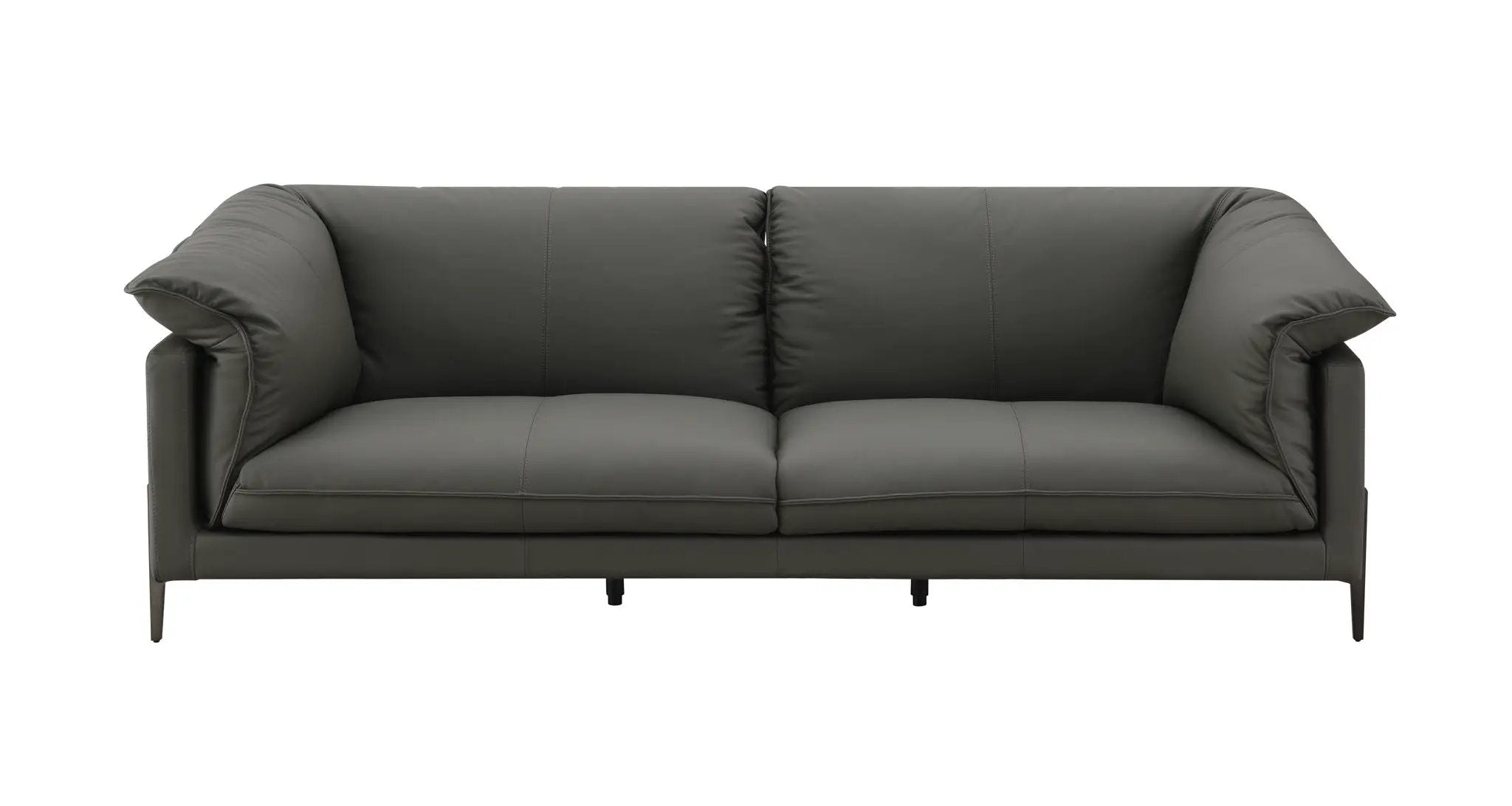 Tadi - Top Grain Leather Sofa - Black by HouseOfZazla