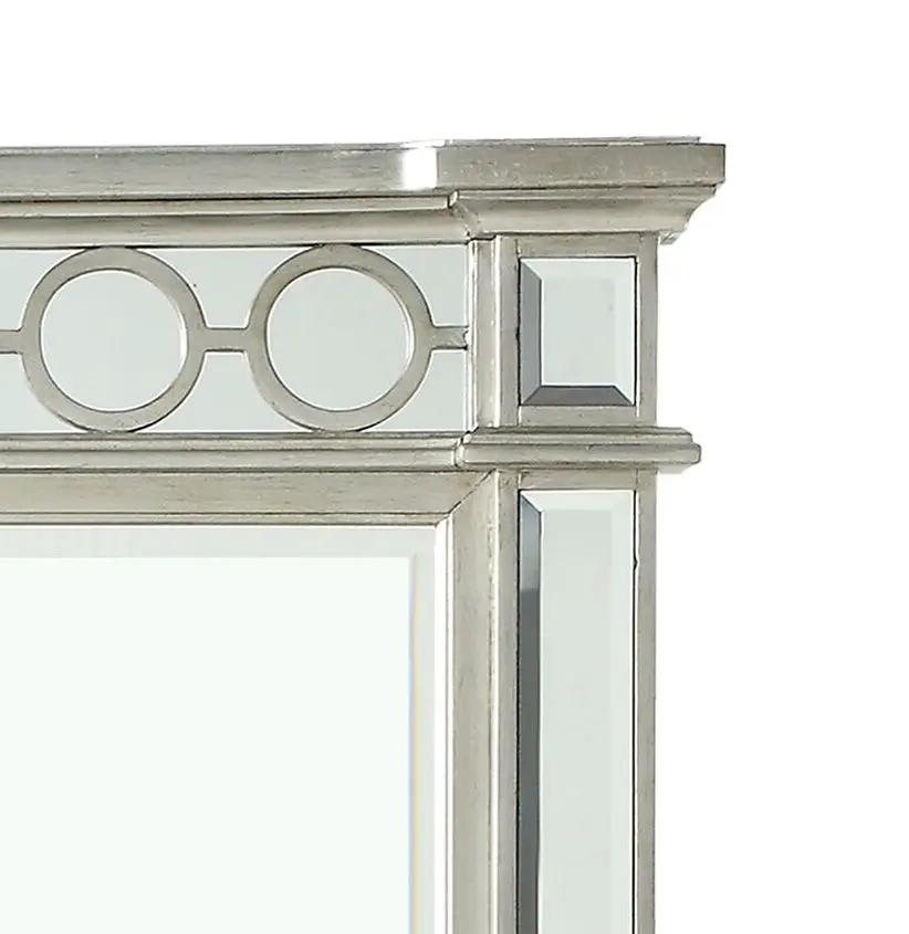Varian - Mirrored Designed Mirror - Silver by HouseOfZazla