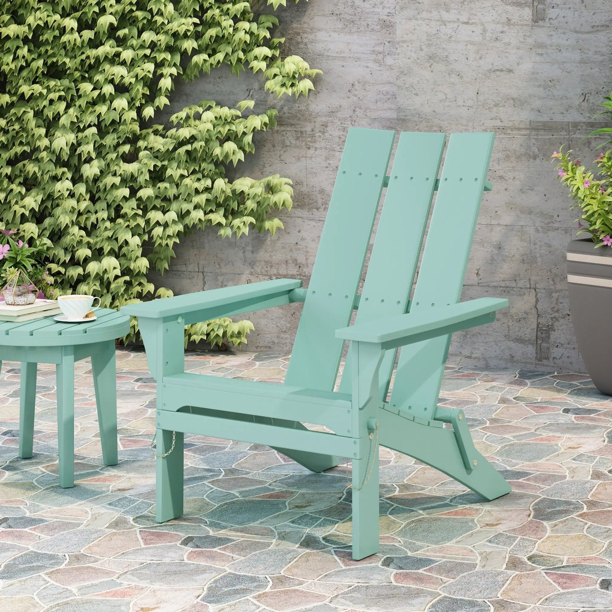 Aurascape Outdoor Comfort Foldable Adirondack Chair by HouseOfZazla