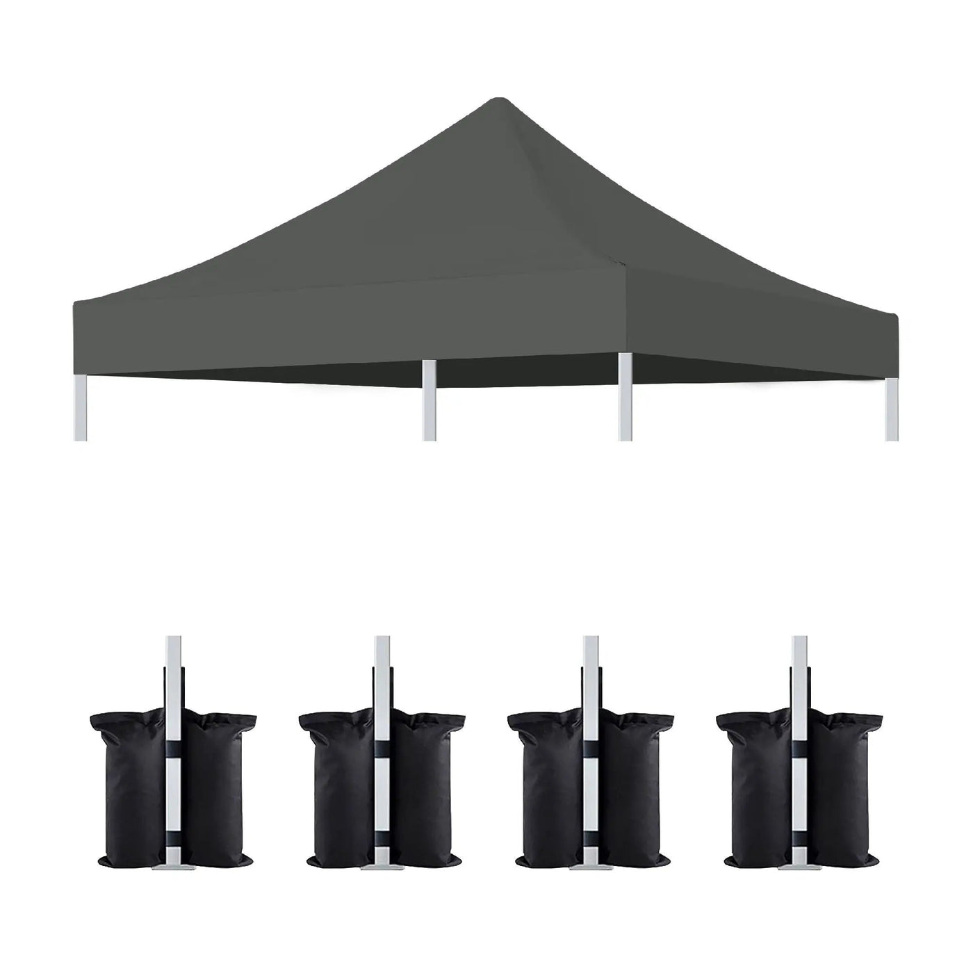 Canopy Replacement Top with 4 Pack W8 Bags (Frame Not Included) by HouseOfZazla
