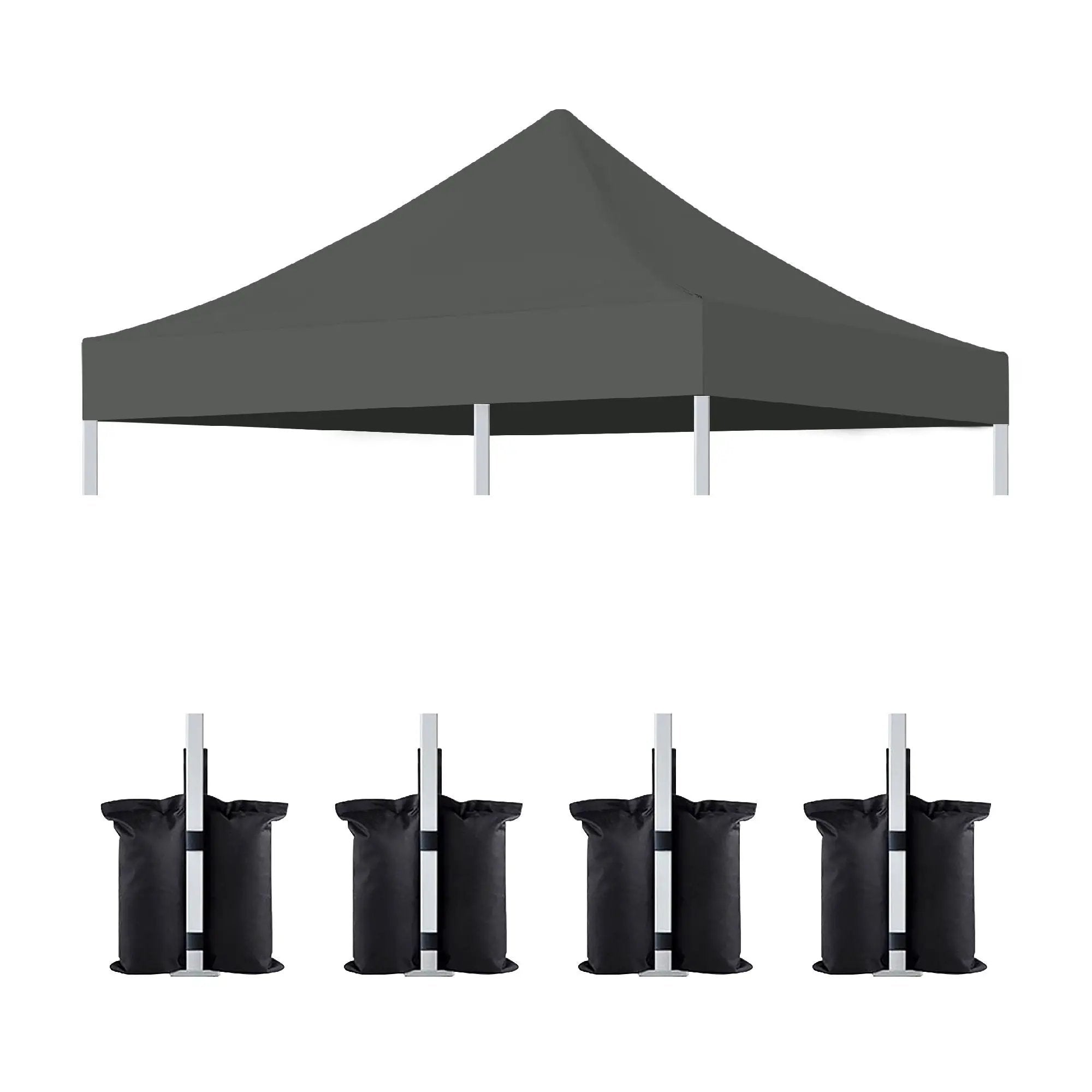 Canopy Replacement Top with 4 Pack W8 Bags (Frame Not Included) by HouseOfZazla