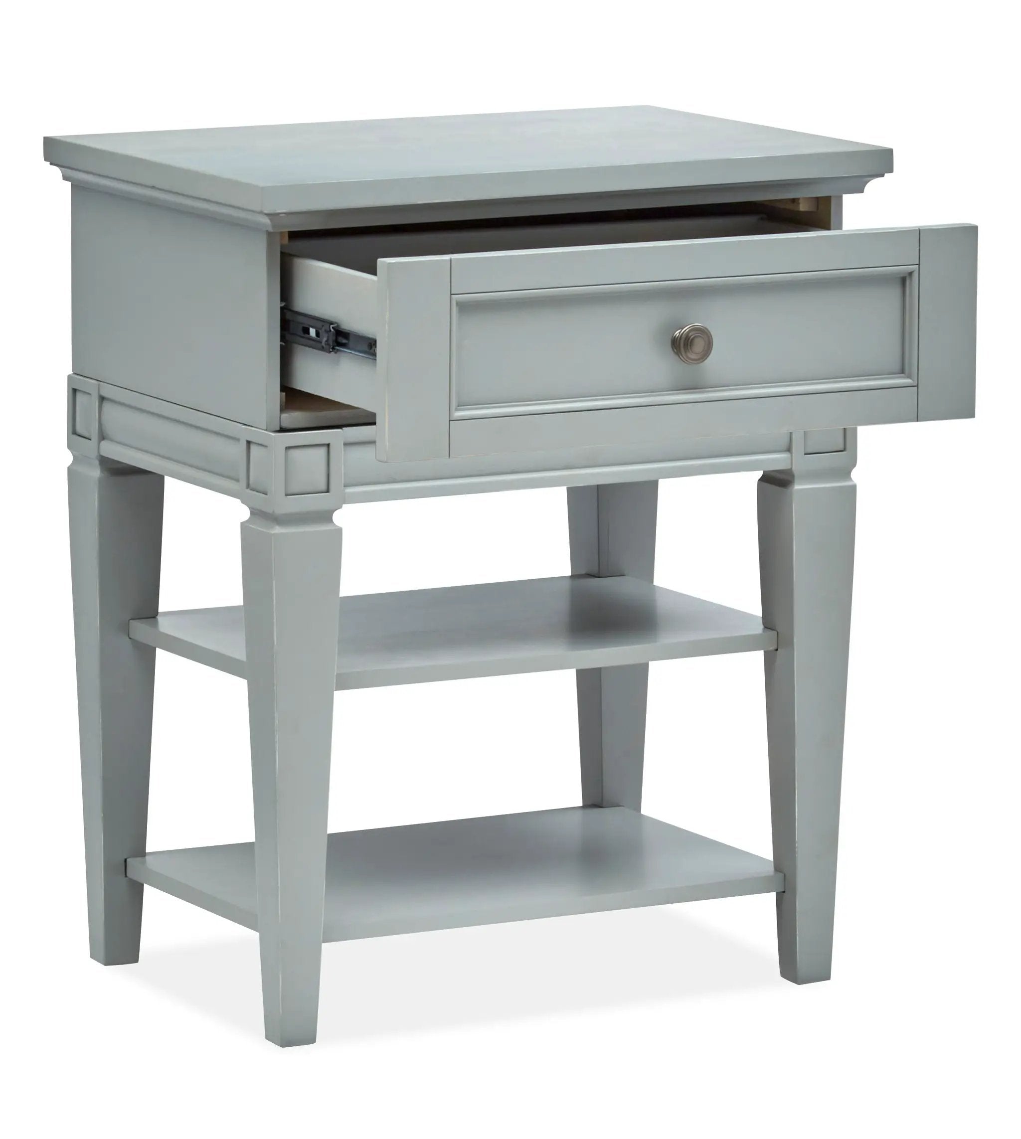 Glenbrook - Open Nightstand - Pebble by Unique Piece Furniture