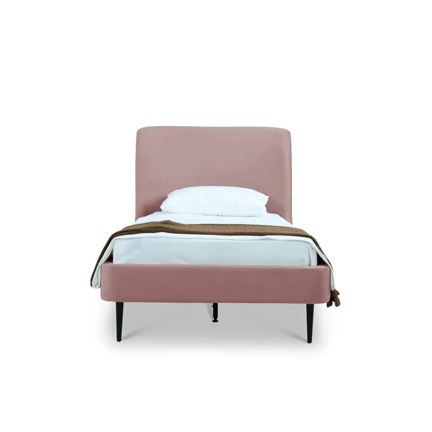 Heather - Upholstered Bed With Curved Headboard by HouseOfZazla