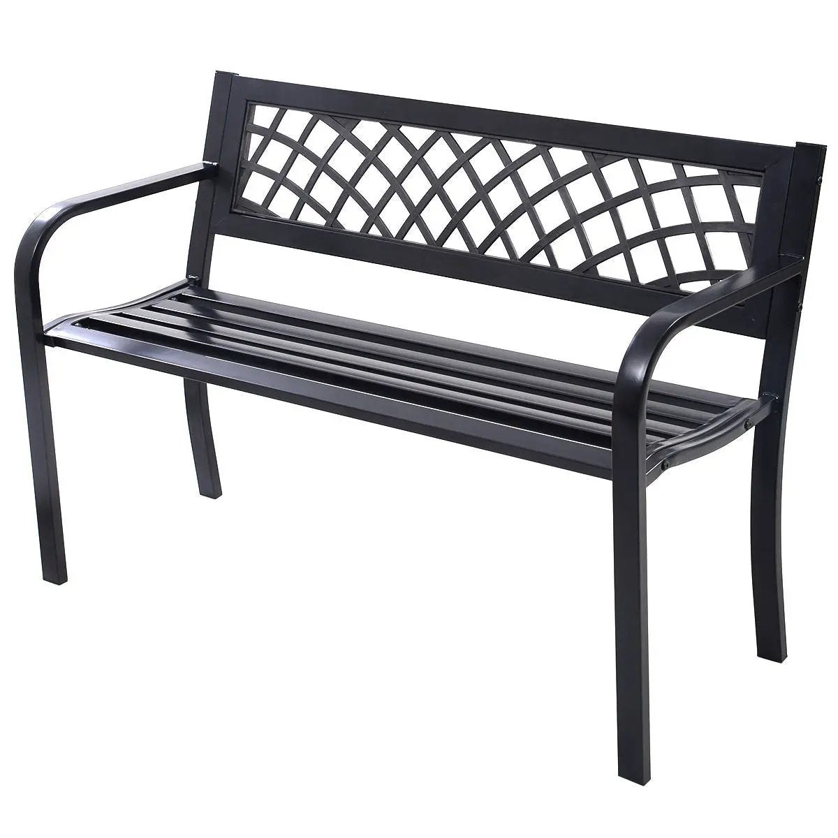 Bench Deck with Steel Frame for outdoor by DirectDeals