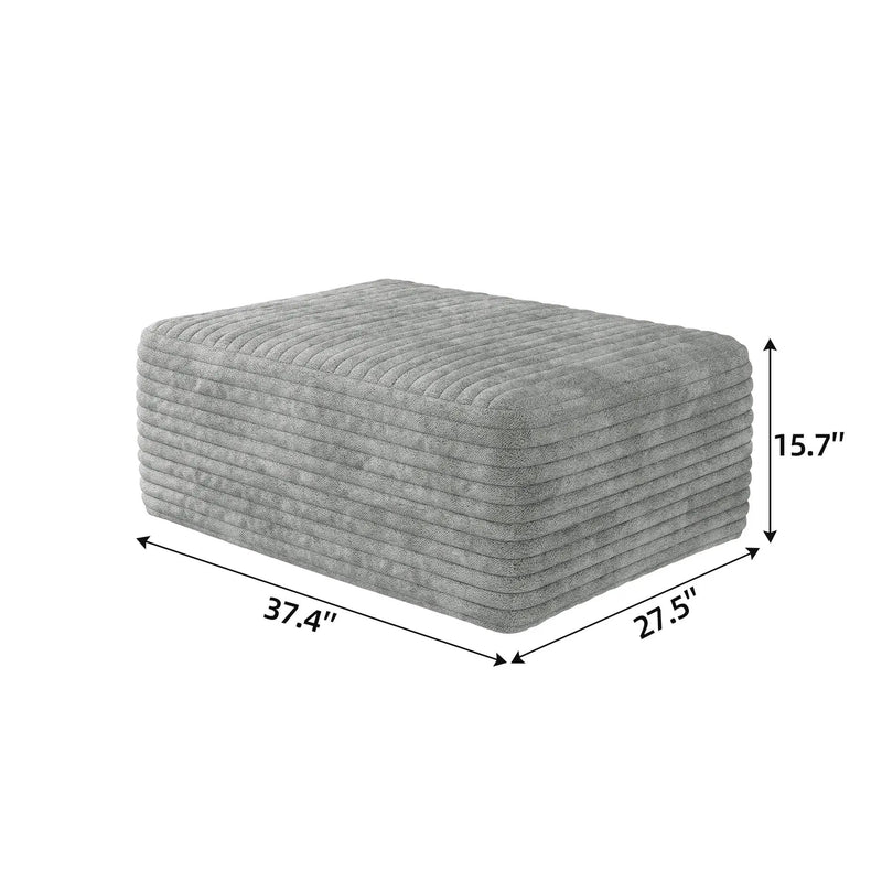 Y165 Ottoman in Grey by HouseOfZazla