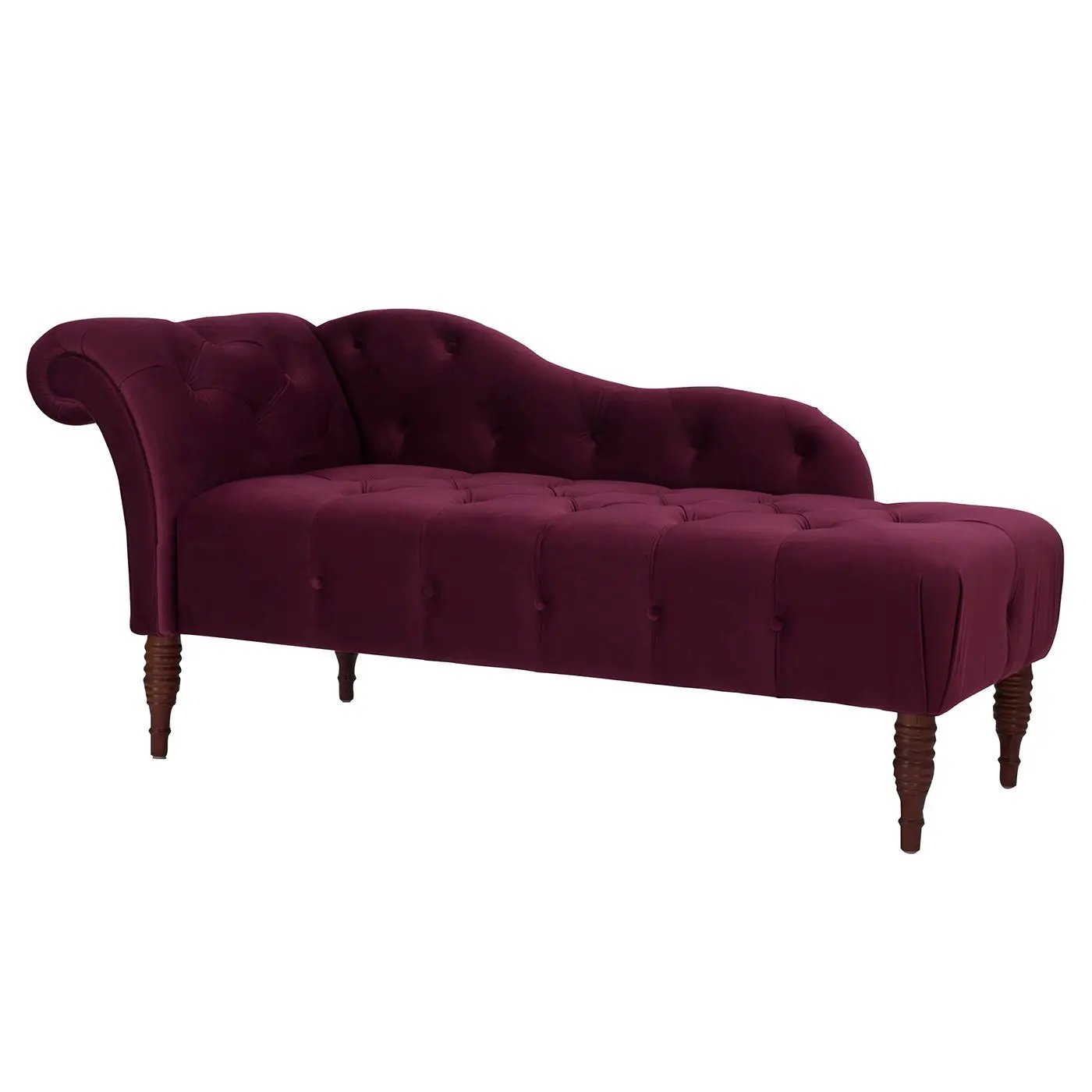 Samuel - Tufted Roll Arm Chaise Lounge by Unique Piece Furniture
