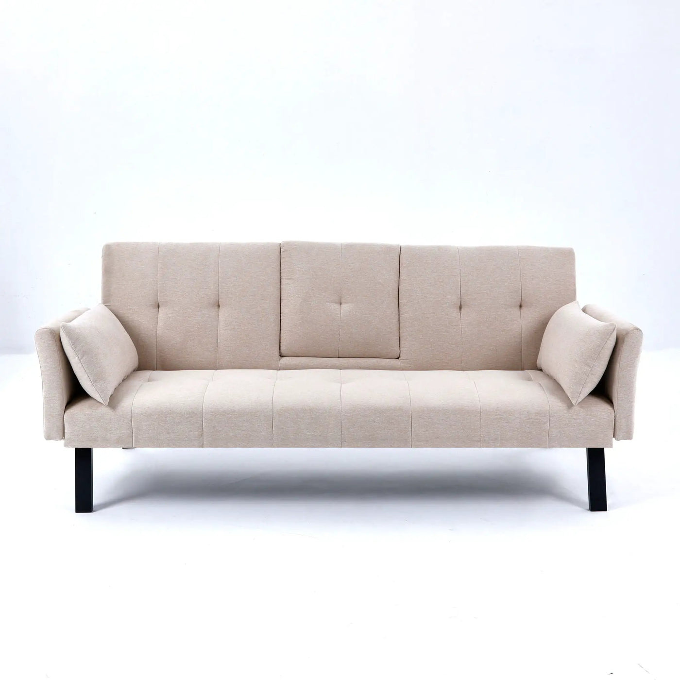 Sofa Bed With Foldable Design And Cup Holder by HouseOfZazla