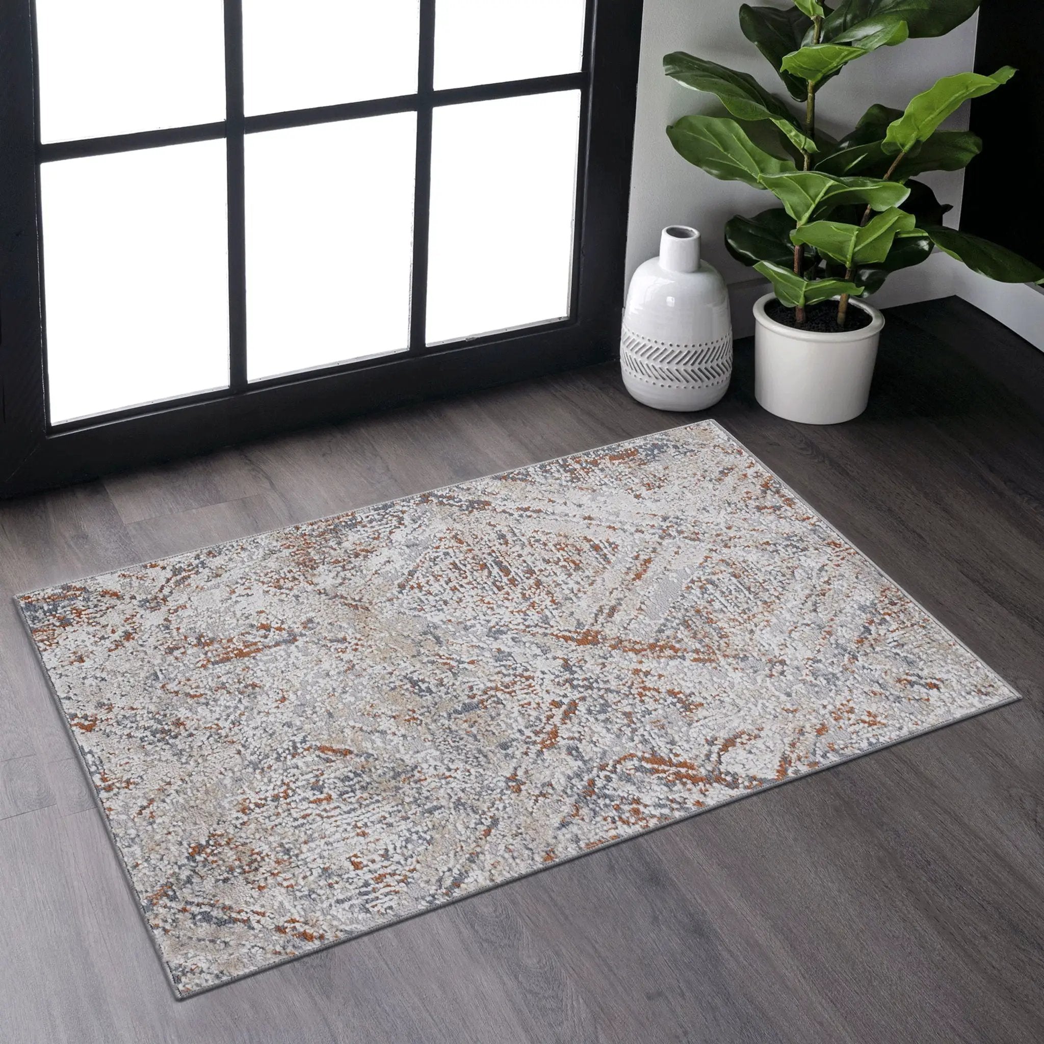 Payas - 2' X 3' Geometric Area Rug - Beige by Unique Piece Furniture