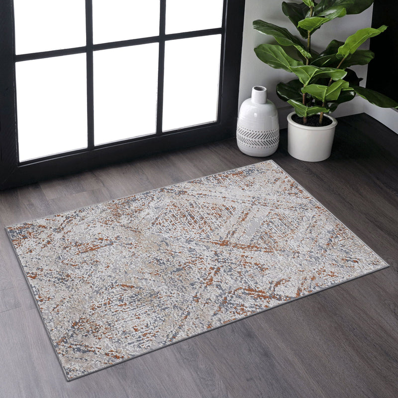 Payas - 2' X 3' Geometric Area Rug - Beige by HouseOfZazla