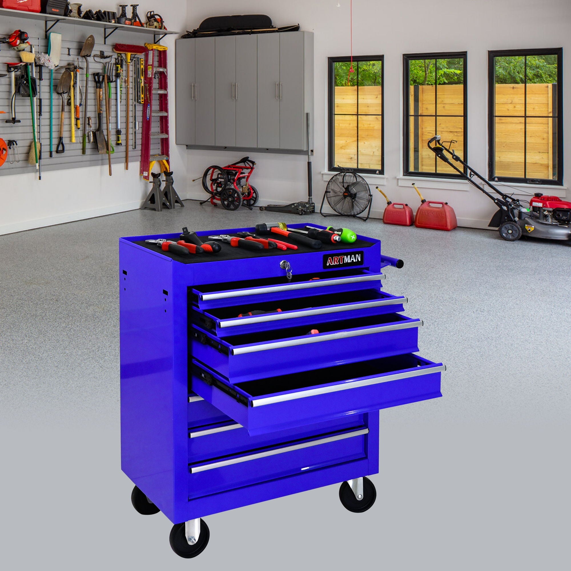 Multifunctional Tool Cart With Wheels And Drawers by HouseOfZazla