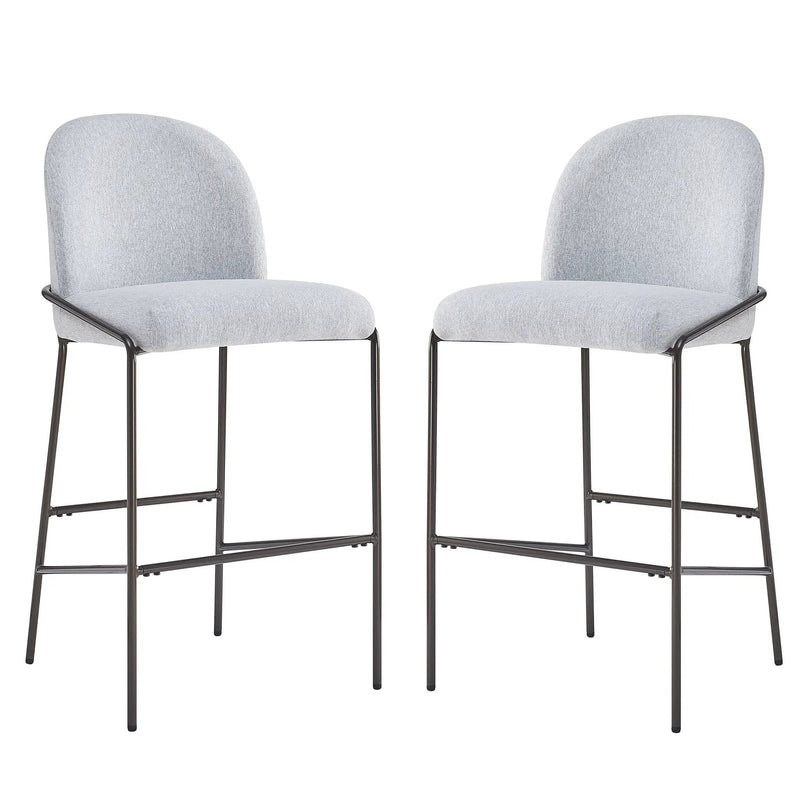 Galen Indoor Metal Upholstered Barstool by HouseOfZazla