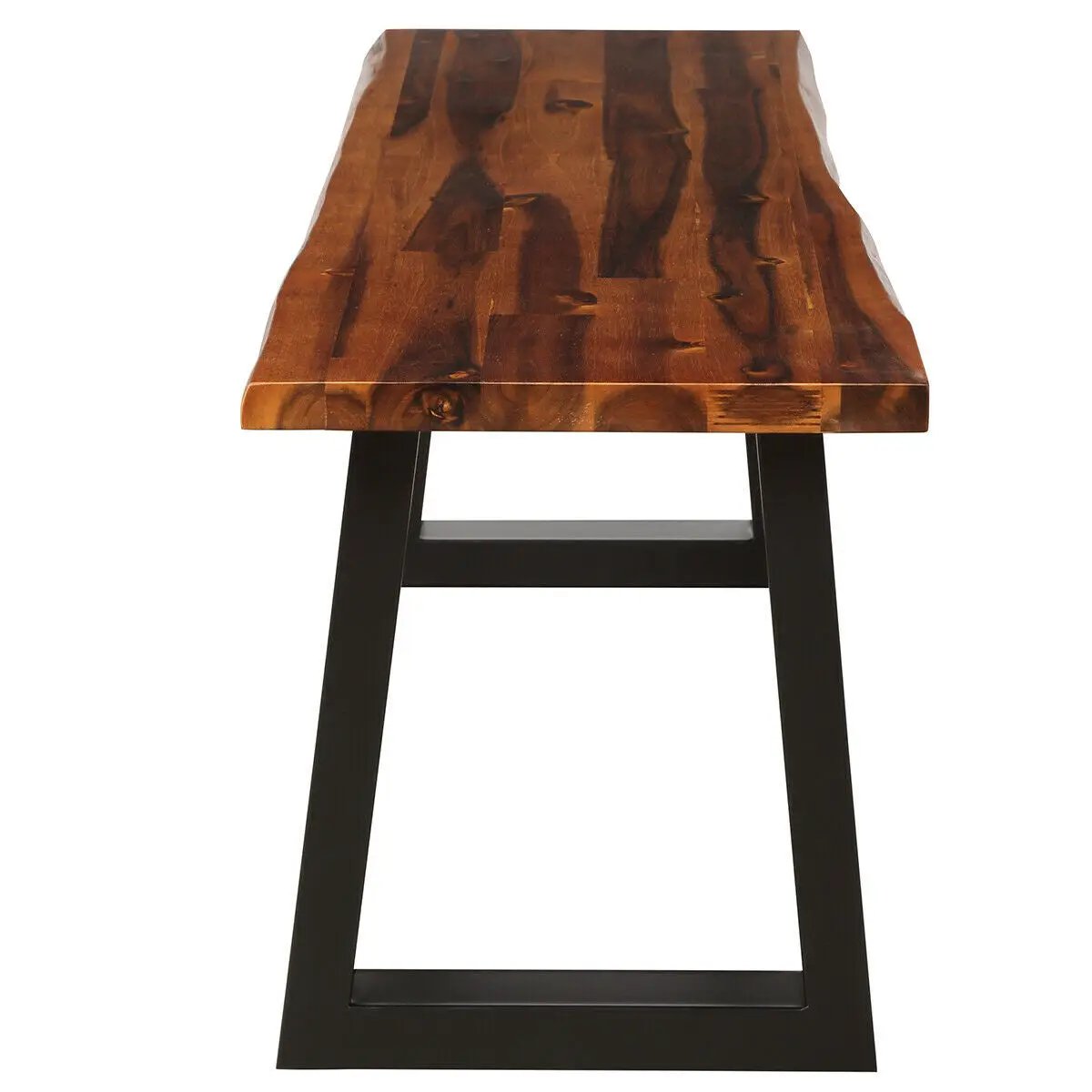 Solid Acacia Wood Patio Bench Dining Bench Seating Chair by DirectDeals