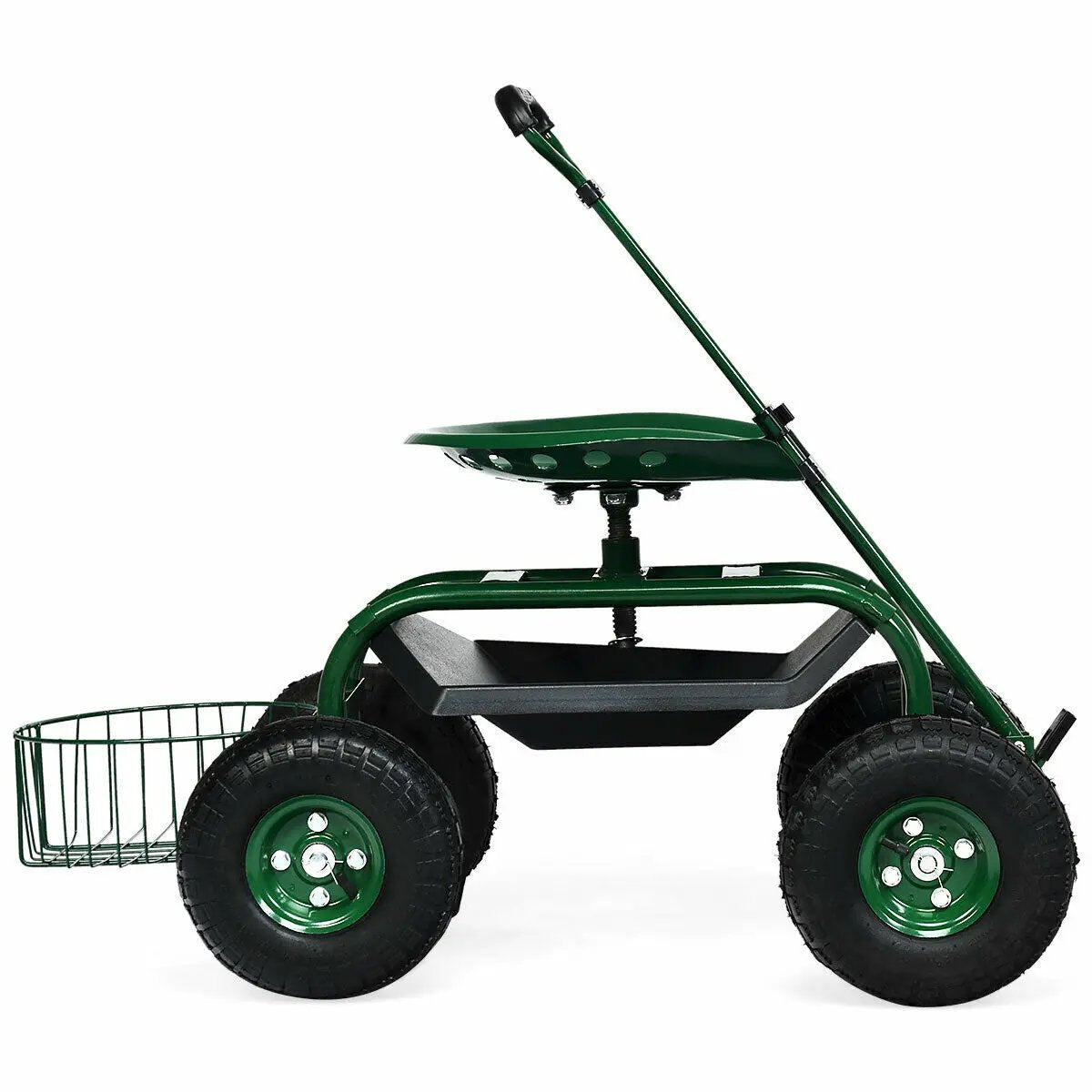 Heavy Duty Garden Cart with Tool Tray and 360 Swivel Seat, photo 7 of 10