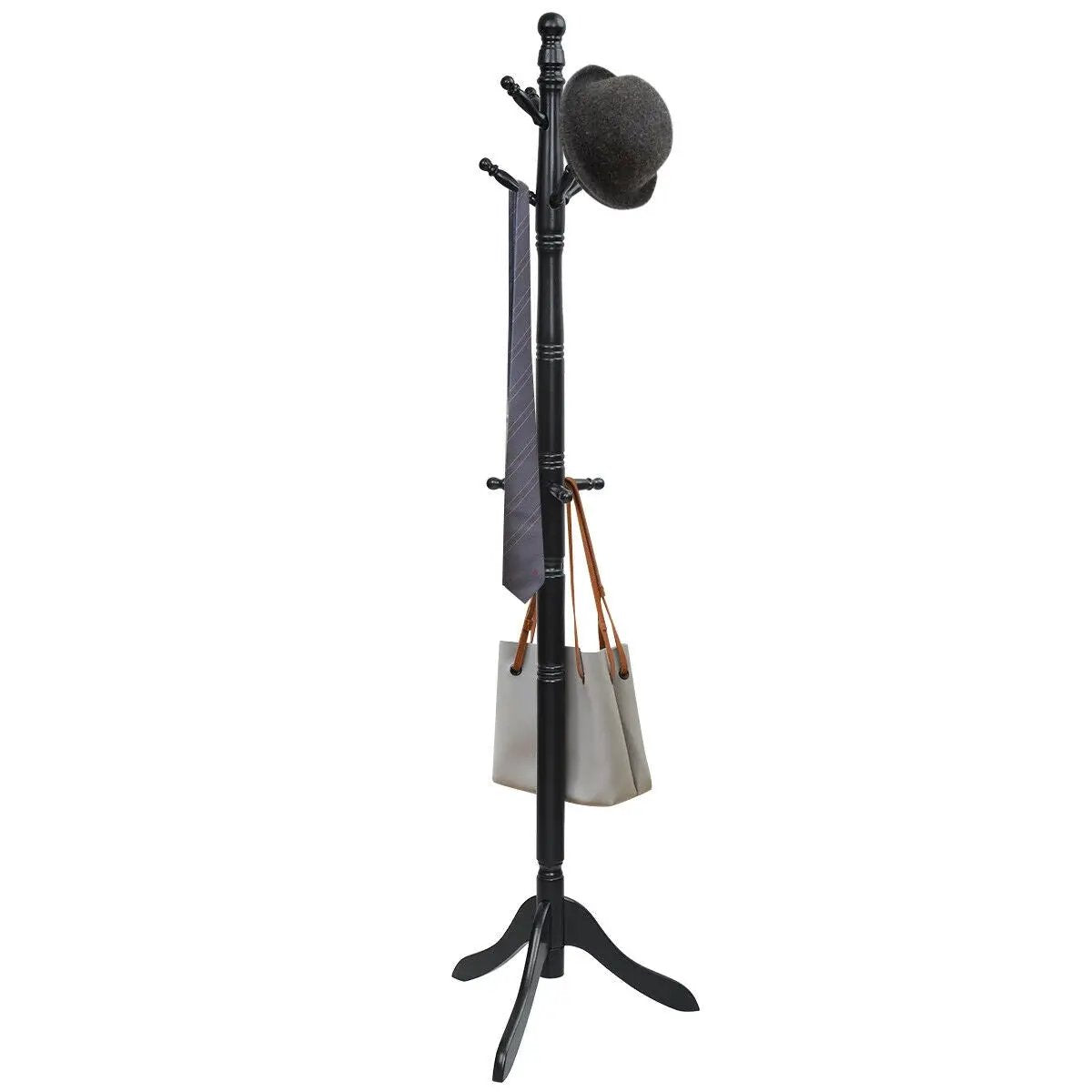 Entryway Height Adjustable Coat Stand with 9 Hooks, photo 10 of 24