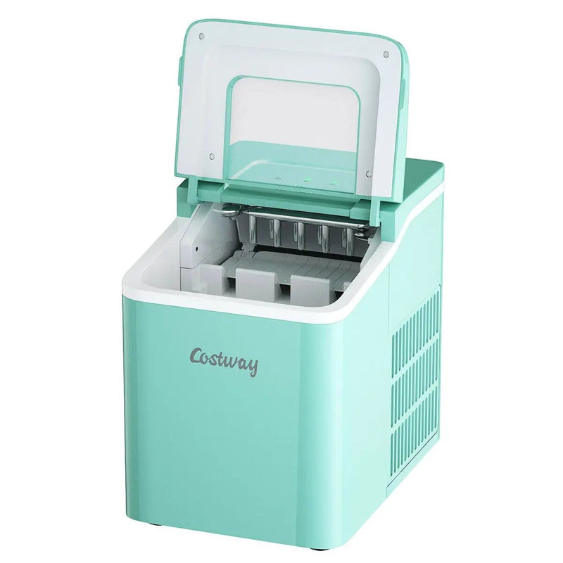 Portable Countertop Ice Maker Machine with Scoop-Green by DirectDeals