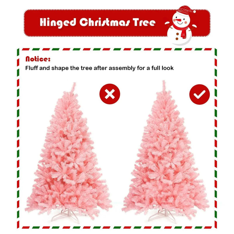 7.5 Feet Hinged Artificial Christmas Tree Full Fir Tree by DirectDeals
