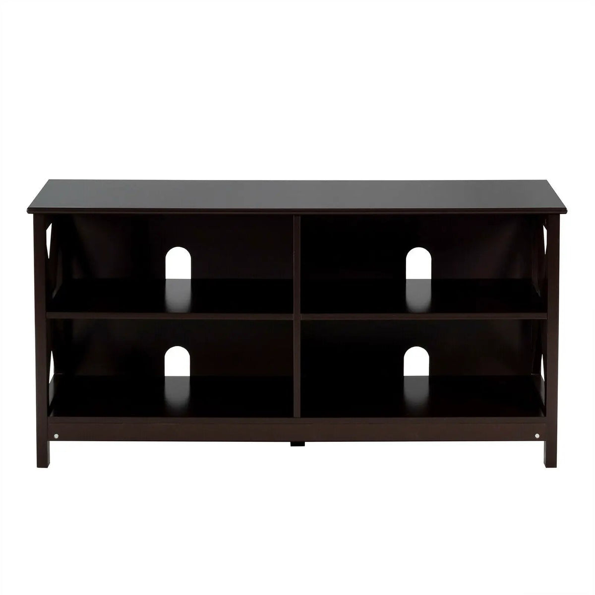 Wooden TV Stand Entertainment for TVs up to 55 Inch with X-Shaped Frame, photo 6 of 32