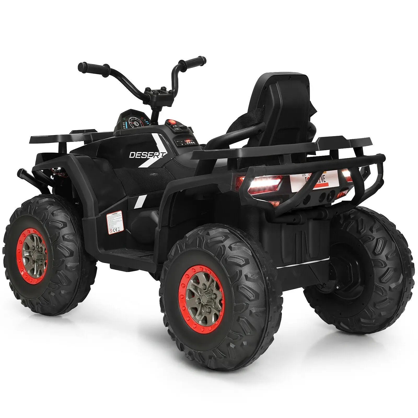 12 V Kids Electric 4-Wheeler ATV Quad with MP3 and LED Lights by DirectDeals