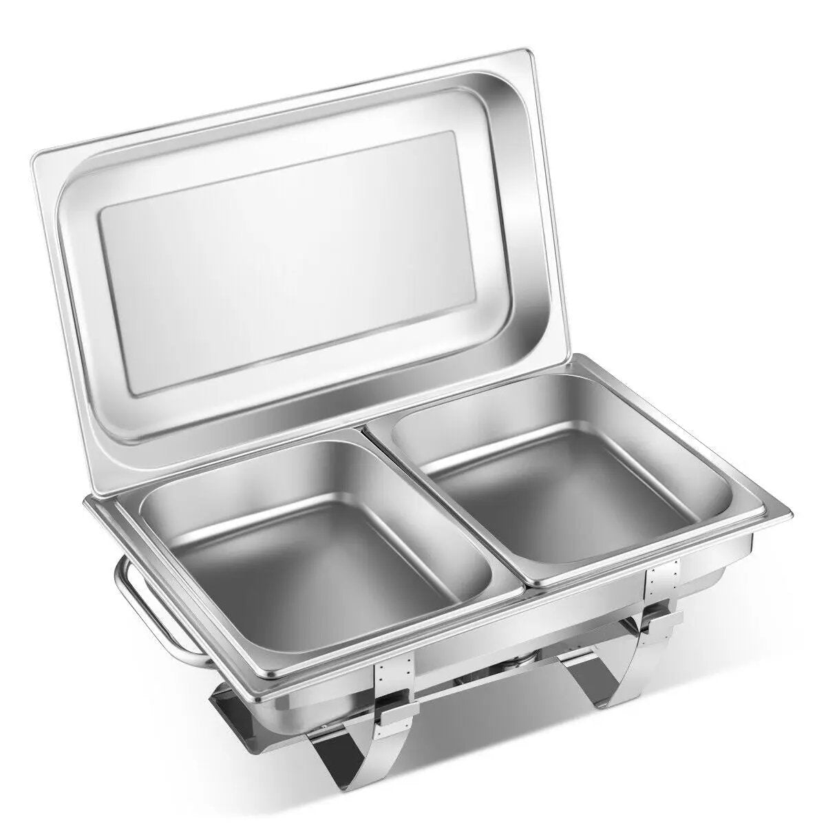 2 Packs Stainless Steel Full-Size Chafing Dish by DirectDeals