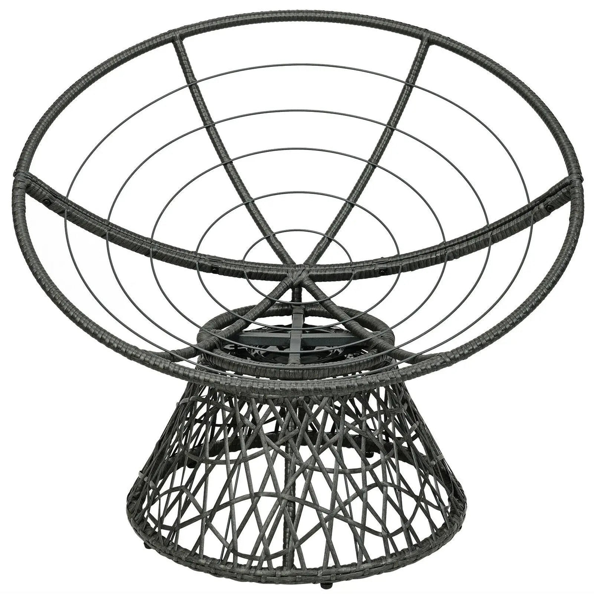 Rattan Papasan Chair Ergonomic 360-degree Swivel Soft Cushion Garden, photo 22 of 24