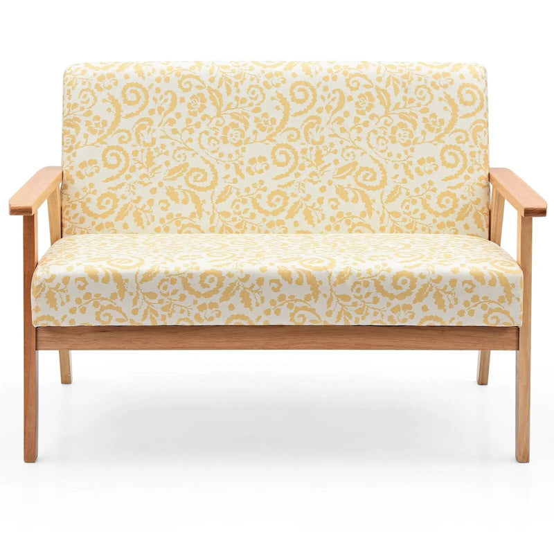 Modern Fabric Loveseat Sofa Couch Upholstered 2-Seat Armchair by DirectDeals