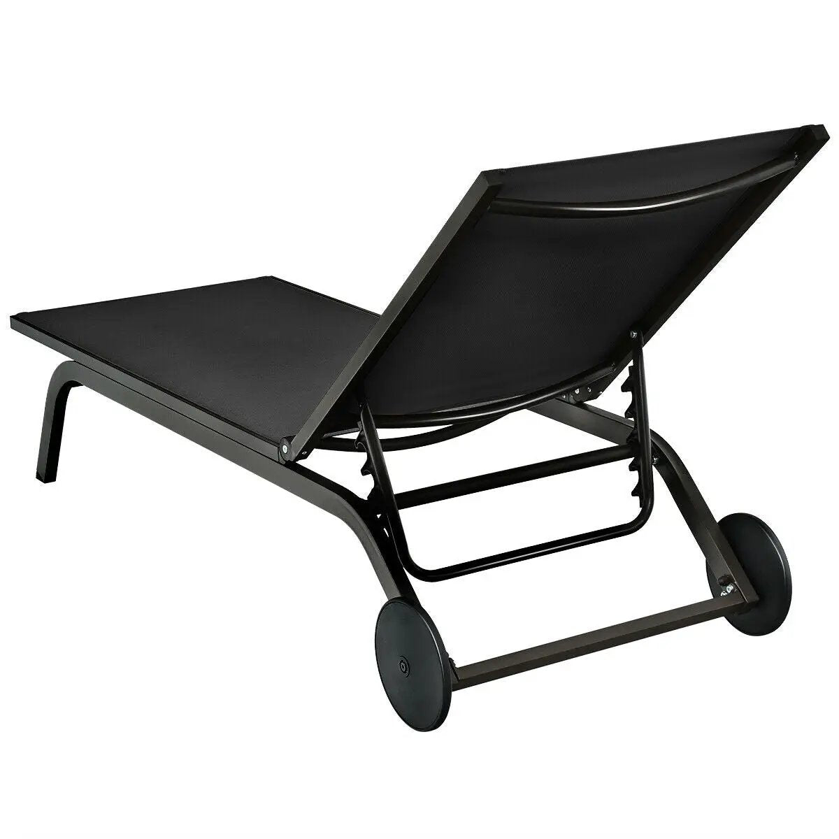 Aluminum Fabric Outdoor Patio Lounge Chair with Adjustable Reclining, photo 7 of 10