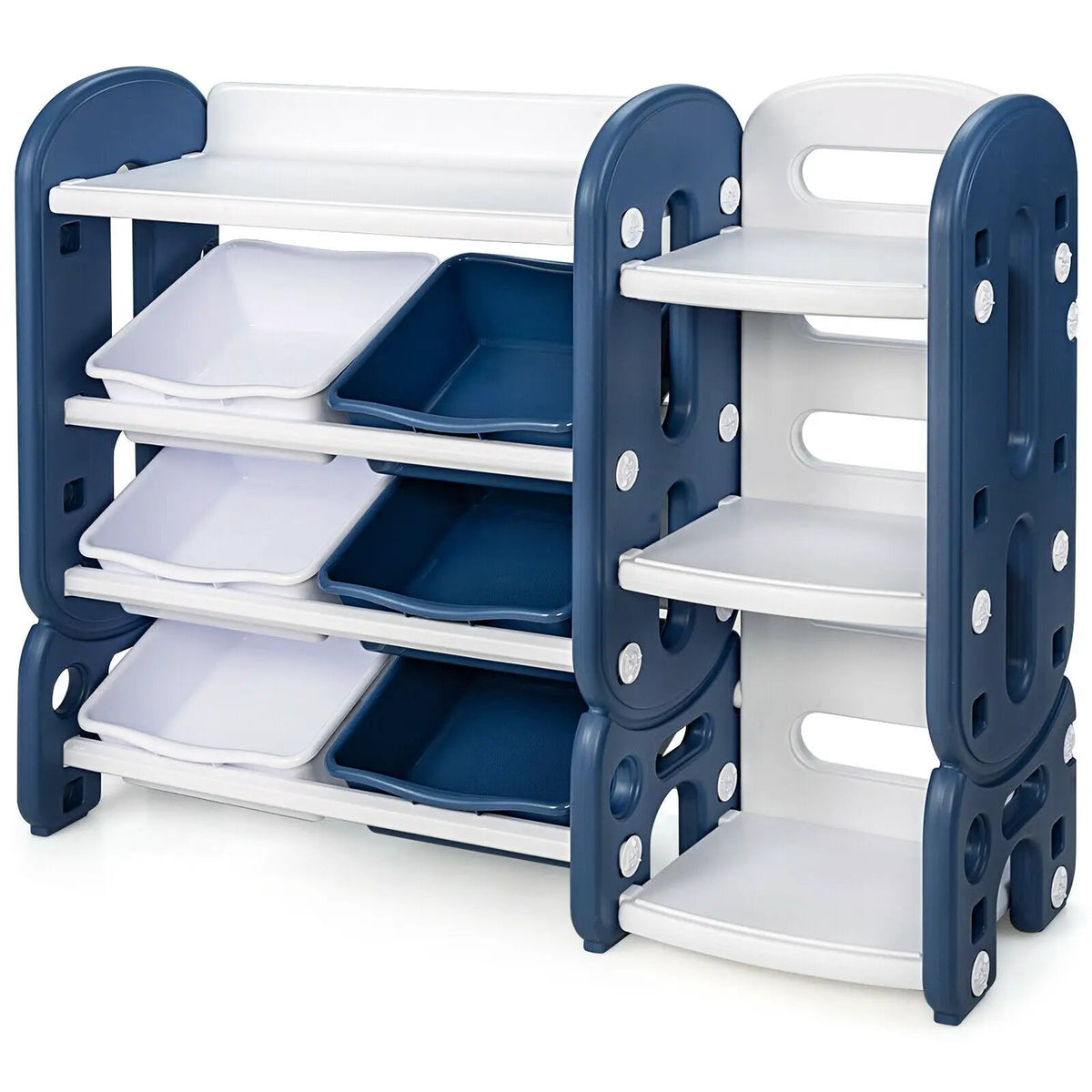 Kids Toy Storage Organizer with Bins and Multi-Layer Shelf for Bedroom Playroom, photo 15 of 16