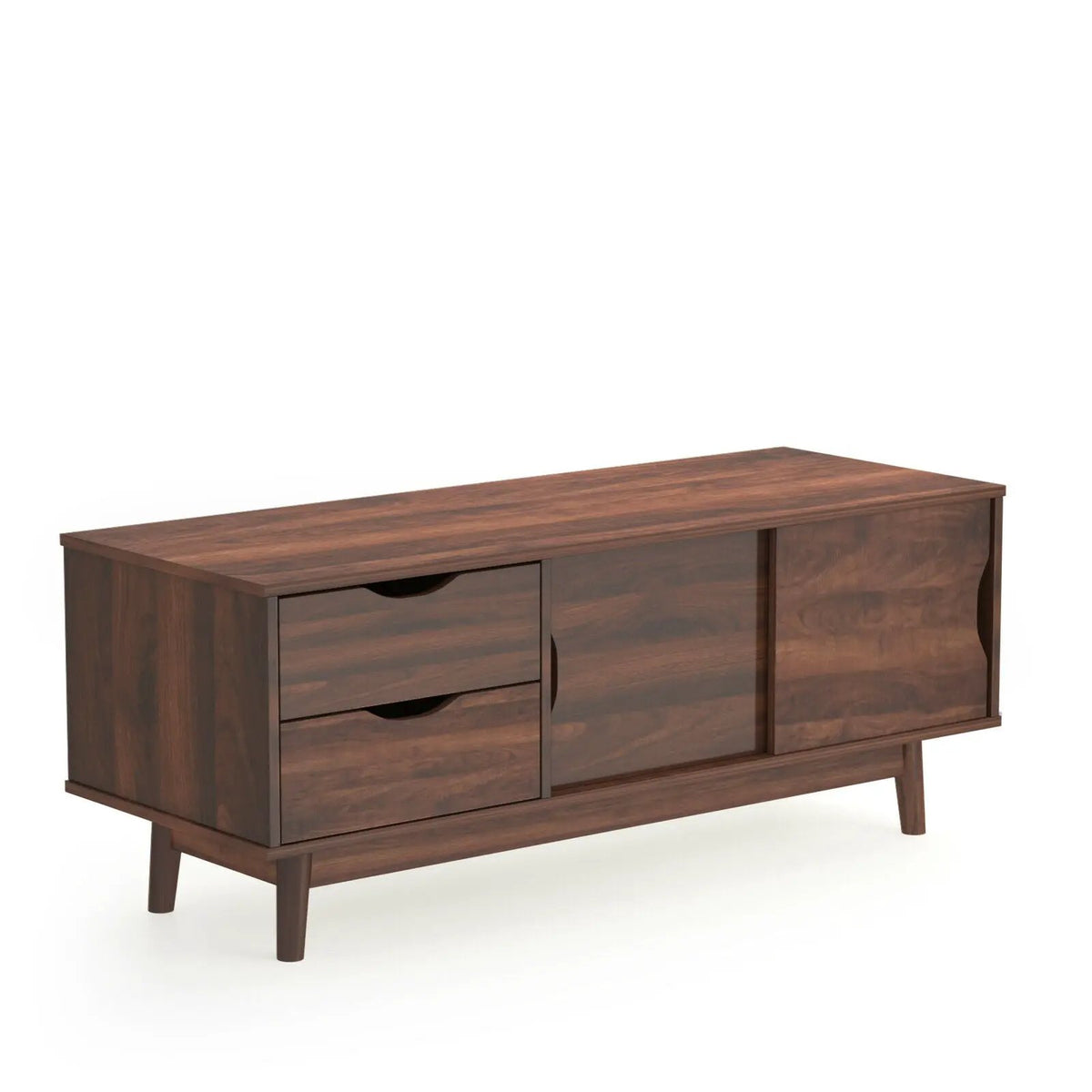 TV Stand for TV up to 60 Inch Media Console Table Storage with Doors, photo 8 of 16