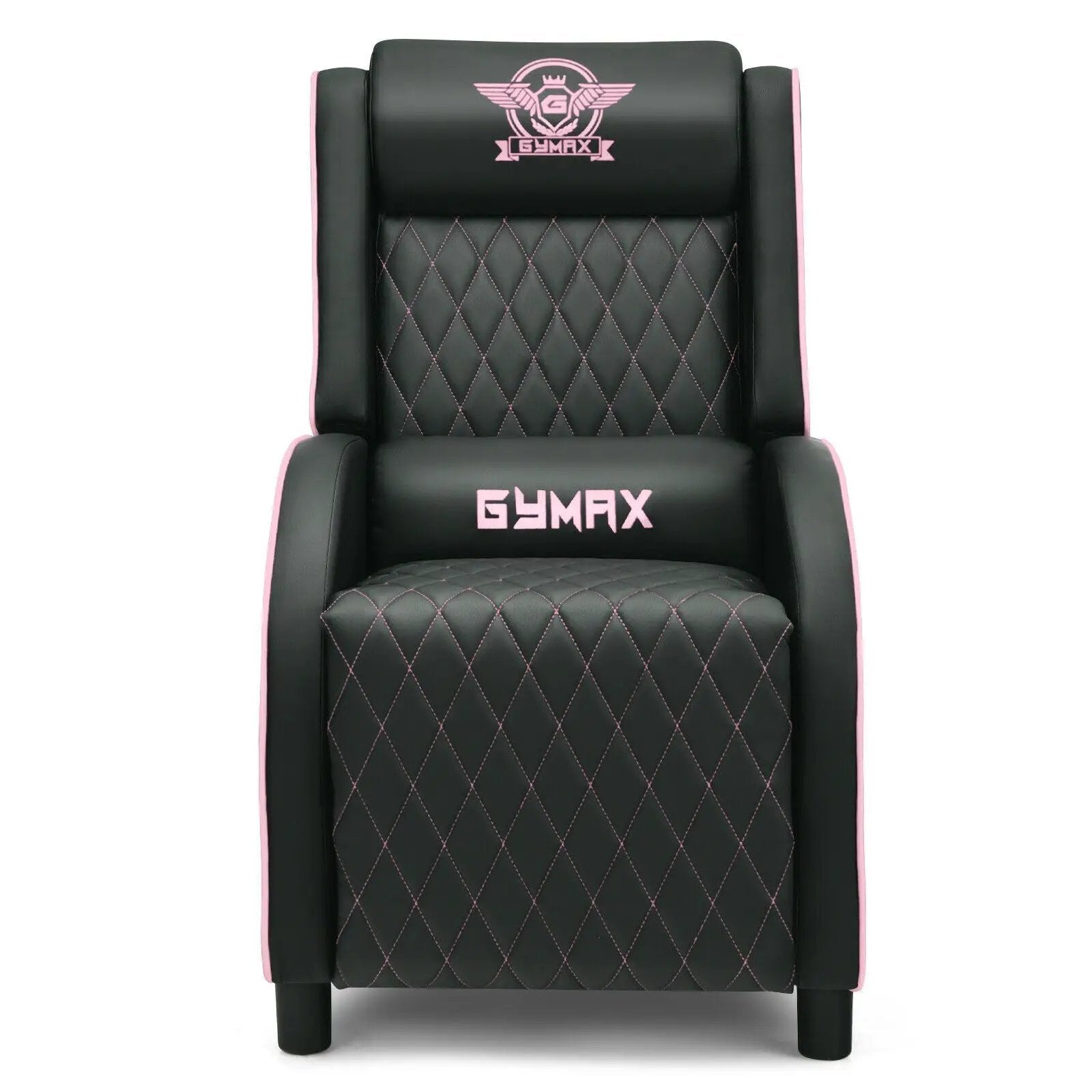 Massage Gaming Recliner Chair with Headrest and Adjustable Backrest for Home Theater by DirectDeals