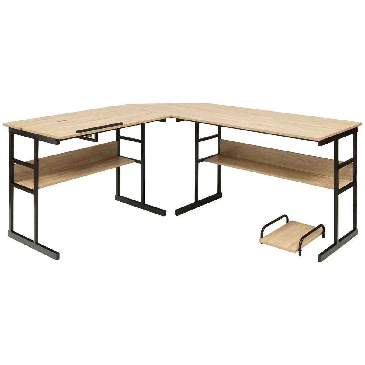 L-Shaped Computer Desk with Tiltable Tabletop, photo 11 of 32