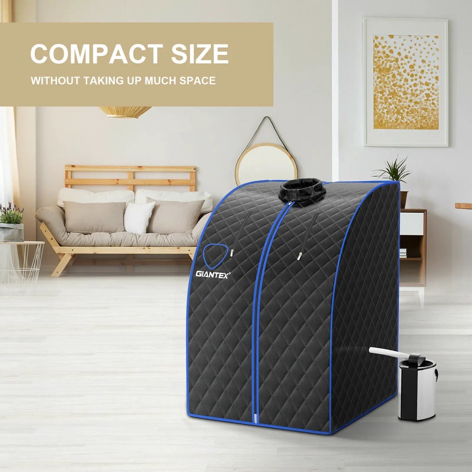 Portable Personal Steam Sauna Spa with 3L Blast-proof Steamer Chair by DirectDeals