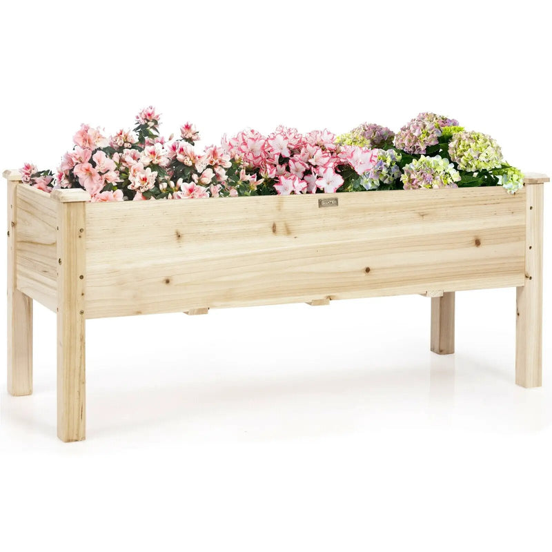Raised Garden Bed Elevated Planter Box Wood for Vegetable Flower Herb by DirectDeals