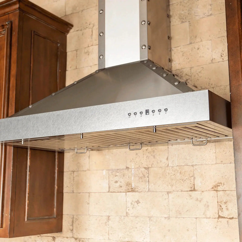 ZLINE 36" Designer Series Stainless Island Range Hood, KB2i-4SSXS-36 by Farmhouse Kitchen and Bath