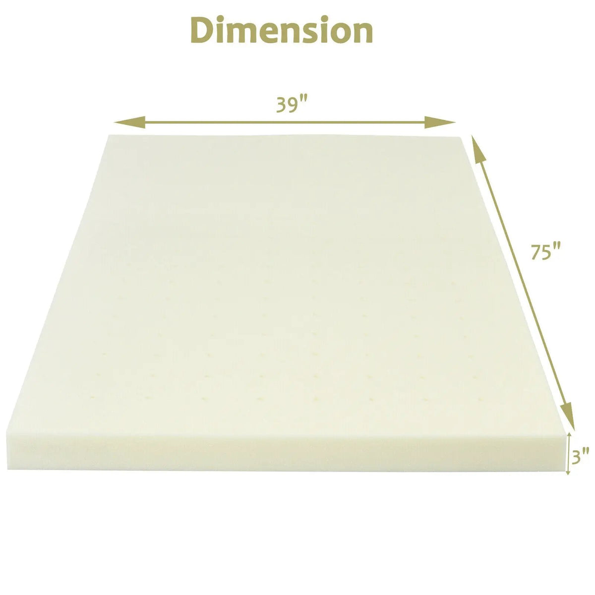 3-Inch Bed Mattress Topper Air Cotton for All Night’s Comfy Soft Mattress Pad, photo 16 of 32