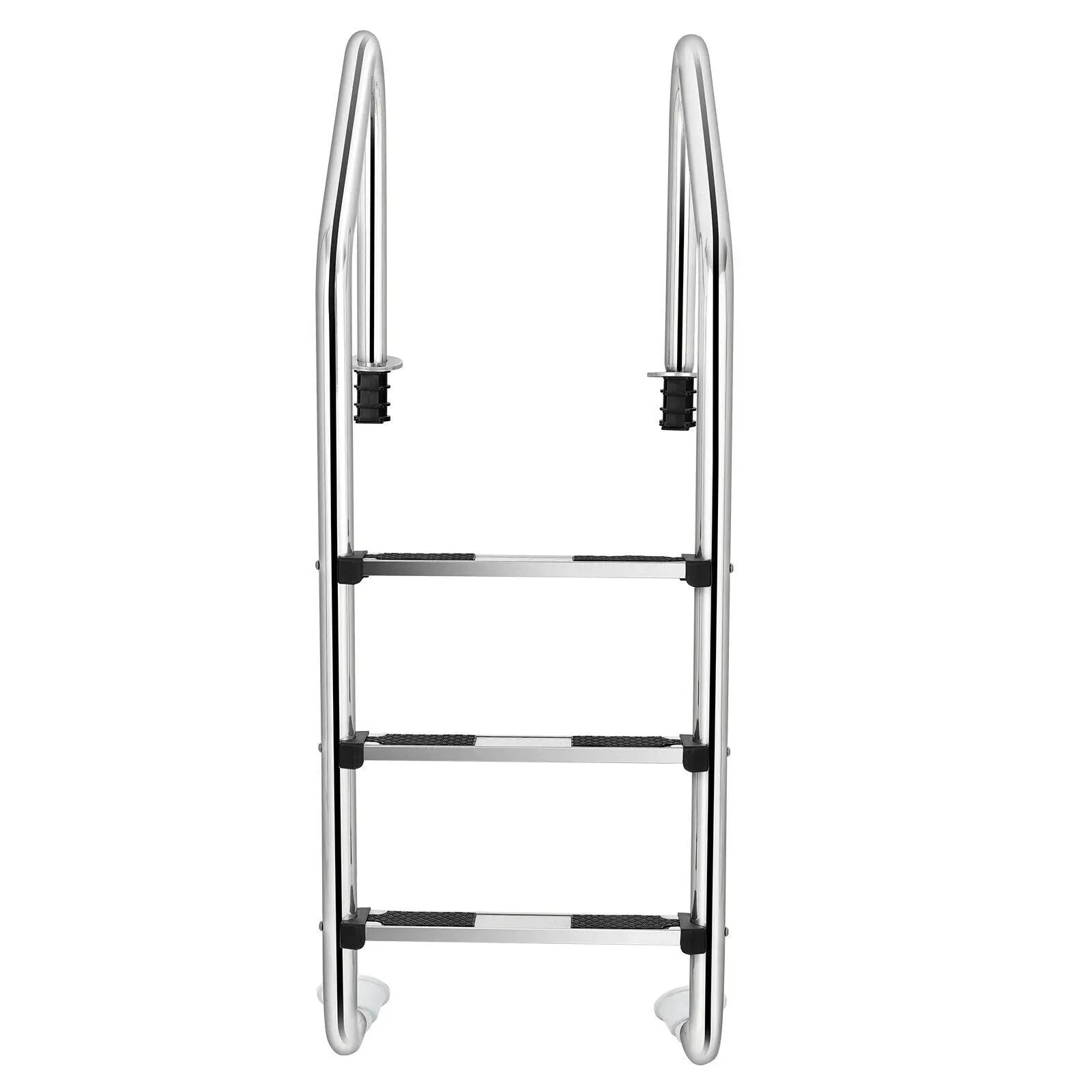 3-Step Stainless Steel Swimming Pool Ladder with Anti-Slip Step by DirectDeals