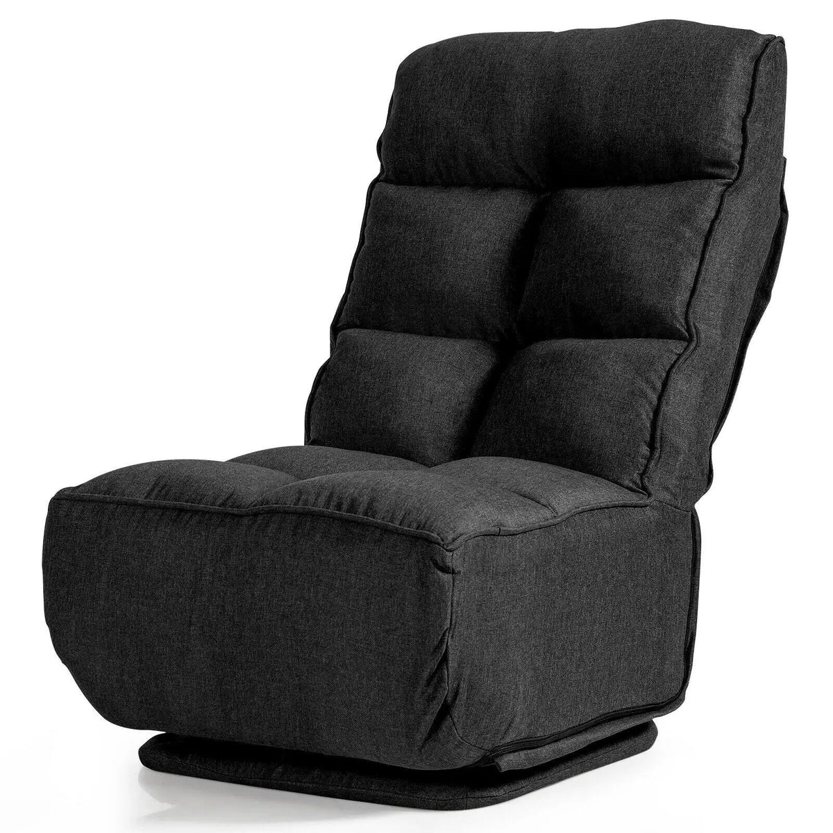 360-Degree Swivel Folding Floor Chair with 6 Adjustable Positions, photo 12 of 24